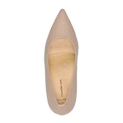 マドラス madras 特許 リカバリーメタインソール搭載 7.0cm  ポインテッドトゥパンプス MAL9105MT BEIGE 23.0