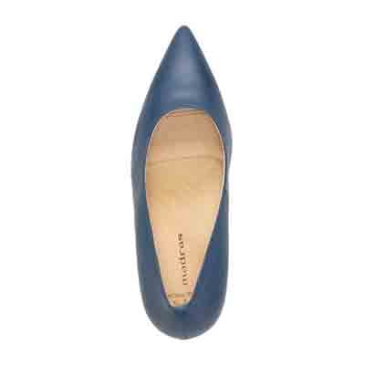マドラス madras 特許 リカバリーメタインソール搭載 7.0cm  ポインテッドトゥパンプス MAL9105MT BLUE 23.0