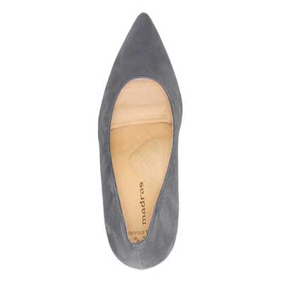 マドラス madras 特許 リカバリーメタインソール搭載 7.0cm  ポインテッドトゥパンプス MAL9105MT GRAY-SILKY 23.0