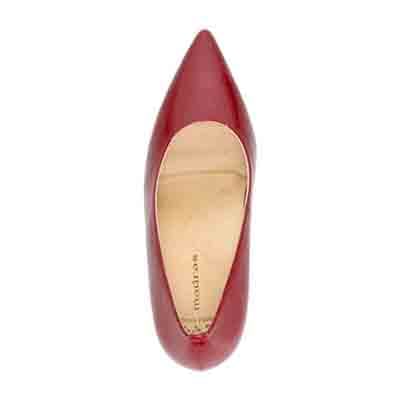 マドラス madras 特許 リカバリーメタインソール搭載 7.0cm  ポインテッドトゥパンプス MAL9105MT RED-E 23.0