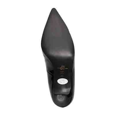 マドラス madras 特許 リカバリーメタインソール搭載 7.0cm  ポインテッドトゥパンプス MAL9105SMT BLACK-ENAMEL 23.0