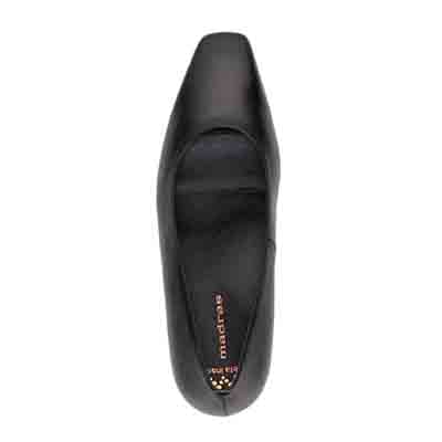 マドラス madras 特許 リカバリーメタインソール搭載 5.5ｃｍ ソフトなスクエアトゥパンプス MAL9106MT BLACK 23.0