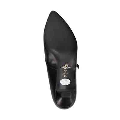 マドラス madras 特許 リカバリーメタインソール搭載  カジュアル 3.5cm  甲ベルト付き ローヒールパンプス MAL9107SMT BLACK 23.0