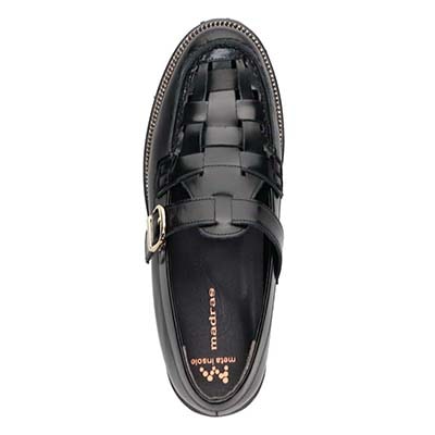 マドラス madras 特許 リカバリーメタインソール搭載　上質できちんと感のあるローファー　MAL9118MT BLACK 23.0