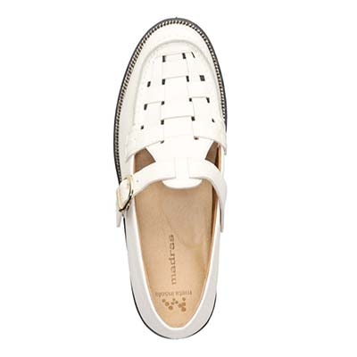 マドラス madras 特許 リカバリーメタインソール搭載　上質できちんと感のあるローファー　MAL9118MT WHITE 23.0