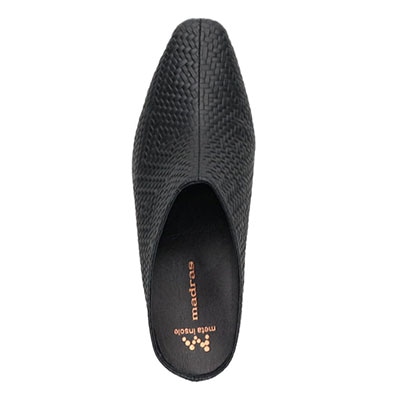 マドラス madras 特許 リカバリーメタインソール搭載　イタリアンレザーを贅沢に使った美しいミュール　MAL9119MT BLACK-EB 23.0