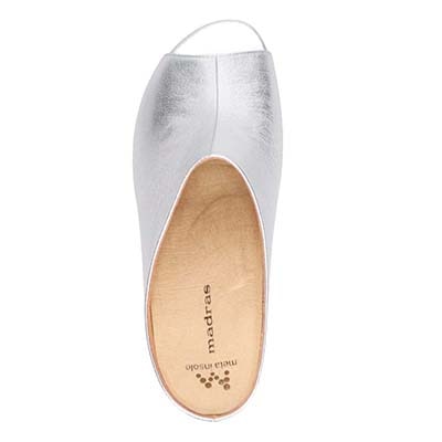 マドラス madras 特許 リカバリーメタインソール搭載  7ｃｍストーム入りミュールサンダル MAL9125MT SILVER M（23～23.5ｃｍ）