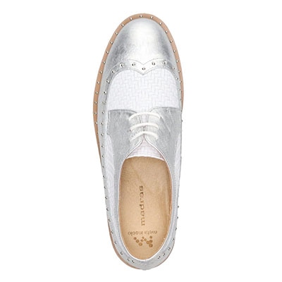 マドラス madras 特許 リカバリーメタインソール搭載　上質できちんと感のあるレースアップシューズ　MAL9126MT WHITE 23.0