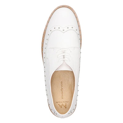 マドラス madras 特許 リカバリーメタインソール搭載　上質できちんと感のあるレースアップシューズ　MAL9126MT WHITE 23.0