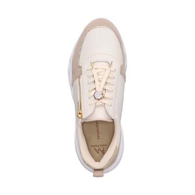 マドラス madras 特許 リカバリーメタインソール搭載  ゴールドがアクセントのエレガンでスタイリッシュなレザースニーカー　MAL9136MT BEIGE/C 5（22.5cm相当）