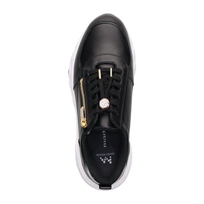 マドラス madras 特許 リカバリーメタインソール搭載  ゴールドがアクセントのエレガンでスタイリッシュなレザースニーカー　MAL9136MT BEIGE/C 5（22.5cm相当）