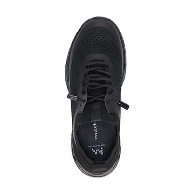 マドラス madras 特許 リカバリーメタインソール搭載  快適な履き心地を追求したスタイリッシュニットスニーカー　MAL9137AMT BLACK/BLACK 23.0