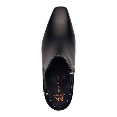 マドラス madras 特許 リカバリーメタインソール搭載  変形デザインヒールxスタッズサイドゴアショートブーツ　MAL9150MT GREGE 23.0