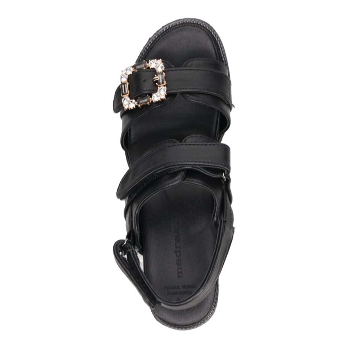 マドラス madras リカバリーmetaインソール搭載　スタイルアップ厚底サンダル　MAL9160MT BLACK M(23.5cm相当)