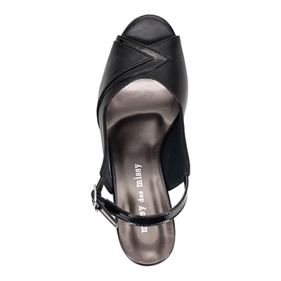 ミッシー デ ミッシー missy des missy Vカット・ウエッジサンダル  MMD3638 WHITE/C 23.0