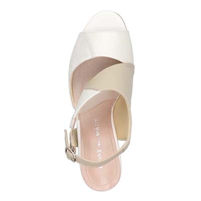 ミッシーデミッシー missy des missy カラーブロック ウエッジサンダル　MMD3641 OAK 23.0