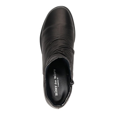 ミッシーデミッシー missy des missy しっとり＆ソフトな牛革を使用した  カジュアルブーツ  MMD4630A BLACK 23.0