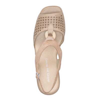 ミッシーデミッシー missy des missy ボロネーゼ製法のウェッジサンダル　MMD7525 BEIGE M　(23.0～23.5)