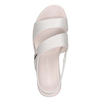 ミッシーデミッシー missy des missy ウェッジヒールサンダル　MMD8000 SILVER M　(23.0～23.5)