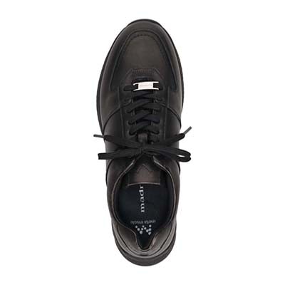 マドラス madras 特許 リカバリーメタインソール搭載シューズ  カジュアルレザースニーカー　MS560MT　ユニセックスサイズ展開 BLACK 23.0（23.5cm相当の足入れ感）