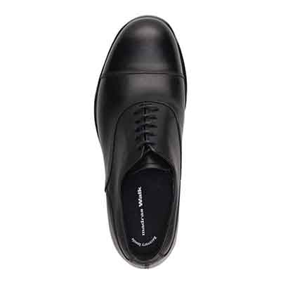 【GORE-TEX】madras Walk「Recovery Shiatsu Insole」搭載　指圧効果により血行をよくする。ゴアテックス搭載   防滑  幅広4E  ラウンド 内羽根ストレートチップドレスカジュアルシューズ　MW7413HR BLACK 25.0