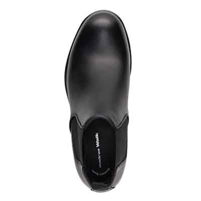 【GORE-TEX×防滑】madras Walk「Recovery Shiatsu Insole」搭載　指圧効果により血行をよくする。ゴアテックス搭載   防滑  幅広4E ラウンド サイドゴアドレスカジュアルブーツ　MW7415HR BLACK 25.0