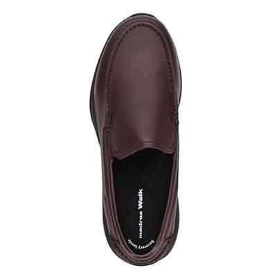 【GORE-TEX】マドラスウォーク madras Walk 「Recovery Shiatsu Insole」搭載で指圧効果により血行をよくする。　全天候快適な ゴアテックススリッポン・カジュアルシューズ　MW7605R D-BROWN 25.0