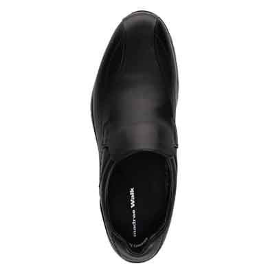【GORE-TEX】マドラスウォーク madras Walk 「Recovery Shiatsu Insole」搭載で指圧効果により血行をよくする。　全天候快適なゴアテックススリッポン・カジュアルシューズ　MW7702R BLACK 25.0