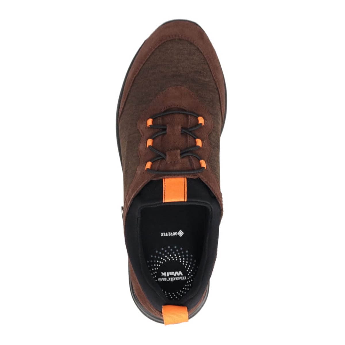 【GORE-TEX】 通勤快適 マドラスウォーク madras Walk  トラベルウォーキングにもお勧め！ 疲れない快適軽量スニーカー MWL1004S D-BROWN/ORANGE 23.0