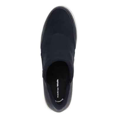 【GORE-TEX】マドラスウォーク madras Walk 「Recovery Shiatsu Insole」搭載で指圧効果により血行をよくする。 シンプルなデザインでさまざまなスタイルに合わせやすい！通勤・きれい目 ゴアテックススリッポンスニーカー MWL1008R NAVY 23.0