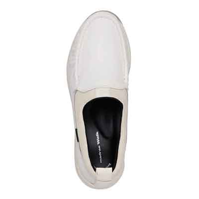 【GORE-TEX】マドラスウォーク madras Walk 「Recovery Shiatsu Insole」搭載で指圧効果により血行をよくする。ゴアテックス・モカシンスリッポンシューズ　MWL1021R WHITE 23.0