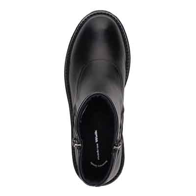 【GORE-TEX】マドラスウォーク madras Walk 「Recovery Shiatsu Insole」搭載　指圧効果により血行をよくする。防滑×防水　4.5cmヒールのタンクソールダブルファスナーブーツ  MWL1049R BLACK 23.0