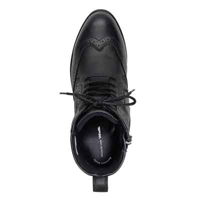 【GORE-TEX】マドラスウォーク madras Walk 「Recovery Shiatsu Insole」搭載で指圧効果により血行をよくする。 レースアップショートブーツ MWL1115R BLACK 23.0