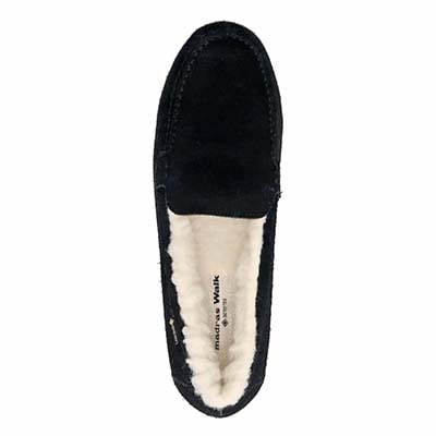 【GORE-TEX】マドラスウォーク madras Walk  防水仕様のムートン風モカシン　MWL1116 BLACK 23.0