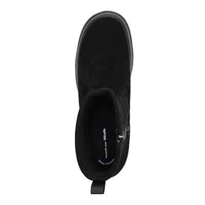 【GORE-TEX】マドラスウォーク madras Walk 「Recovery Shiatsu Insole」搭載　指圧効果により血行をよくする。防水 防滑 3.0cmヒールのシンプルショートブーツ MWL4010R BLACK 23.0