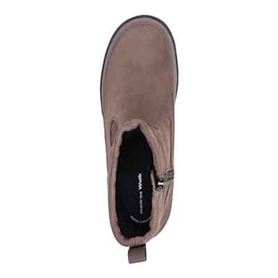 【GORE-TEX】マドラスウォーク madras Walk 「Recovery Shiatsu Insole」搭載　指圧効果により血行をよくする。防水 防滑 3.0cmヒールのシンプルショートブーツ MWL4010R GRAY 23.0