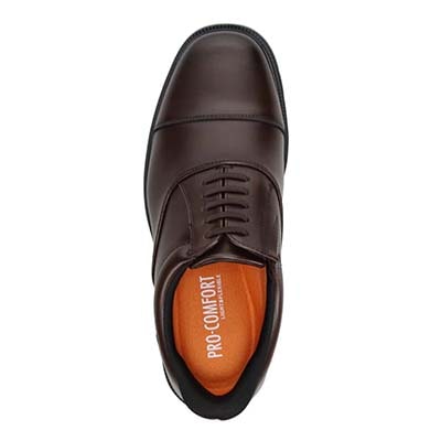 プロ コンフォート PRO-COMFORT Easy Wearing（簡単装着）内羽根ストレートチップビジネスシューズ　PC6009 BROWN 25.0
