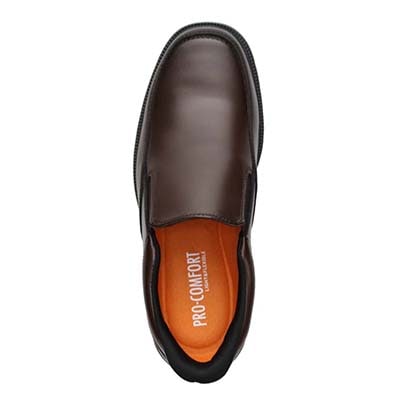 プロ コンフォート PRO-COMFORT Easy Wearing（簡単装着）ユーチップスリッポンビジネスシューズ　PC6011 BROWN 25.0