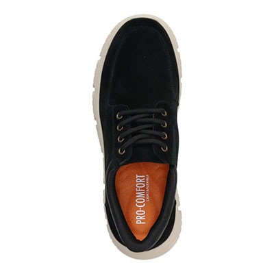 プロ コンフォート PRO-COMFORT クイックフィットレースアップカジュアルシューズ   PC6012 BLACK-SILKY 25.0