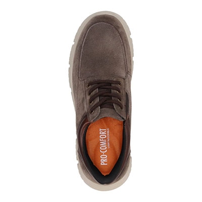 プロ コンフォート PRO-COMFORT クイックフィットレースアップカジュアルシューズ   PC6012 D-BROWN-SILKY 25.0