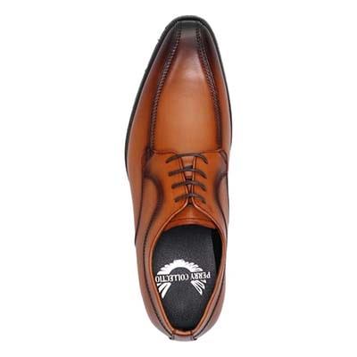 ペリーコレクション PERRY COLLECTION 外羽根スワールモカビジネスシューズ PR2060 L-BROWN 25.0