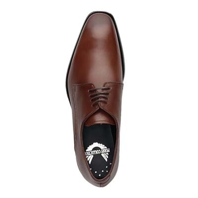 ペリーコレクション PERRY COLLECTION 外羽根プレーントウビジネスシューズ  PR6502 BROWN 25.0