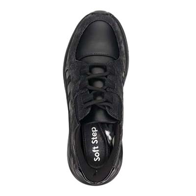 ソフトステップ  レースアップスニーカー  SSP3505 BLACK 23.0