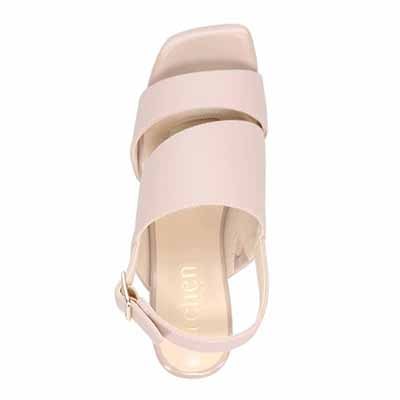 テーン tehen オシャレなヒールもポイント 甲深アシンメトリーカットサンダル　TN1794 OAK 23.0