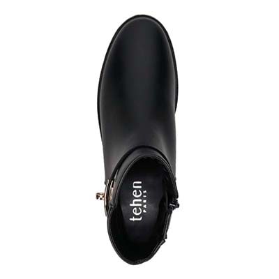 【撥水仕様】テーン tehen スタイリングの完成度を高めてくれるトレンドタンクソールブーツ　TN1799 BLACK 23.0