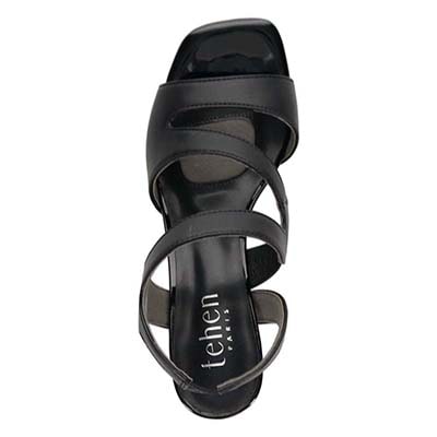 テーン tehen ステンドグラスウエッジヒールサンダル　TN1803 BLACK 23.0