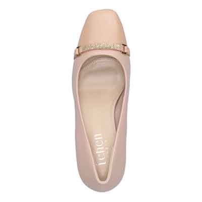 テーン tehen 品格と華やかさを纏う、大人のスクエアトゥパンプス　TN1870 BEIGE 23.0