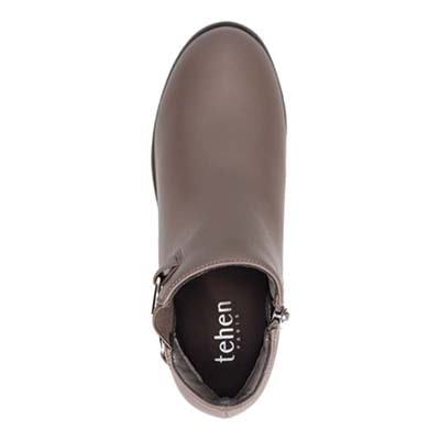 テーン tehen  雨の日も安心 オールウェザー対応 上品ビット金具付き 大人のきれいめサイドゴアブーツ　TN2304 OAK M（23.0～23.5）