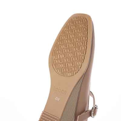 テーン tehen 柔らかアッパーのビジューバックル メリージェーンパンプス　TN4027 OAK 23.0