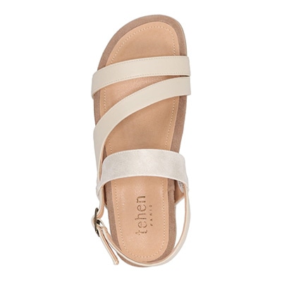 テーン tehen 不動の人気シリーズ♪フラットフットベッドサンダル TN5000 IVORY M　(23.0～23.5)